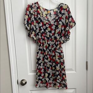 Mimi Chica Floral V-Neck Dress